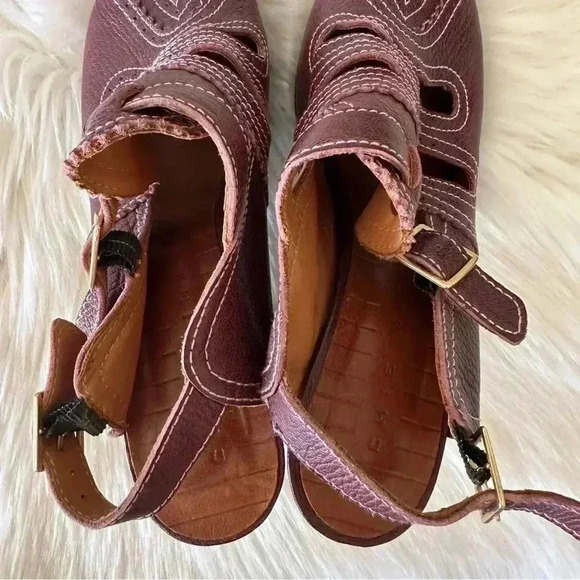 Chie Mihara Leather Heels Shoes Sz 39/ 8.5  Made In Spain - Picture 5 of 12